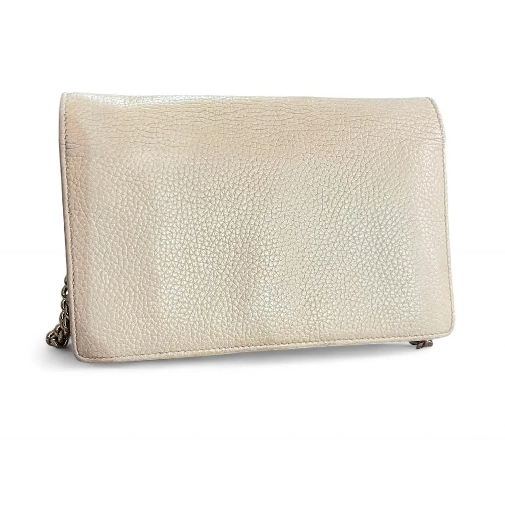 Gucci Ivory Leather Crossbody with Chain - Picture 7 of 16